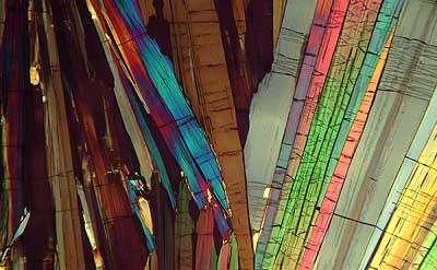 50 kb JPG microphoto of a benzoic acid crystal by Doug Craft