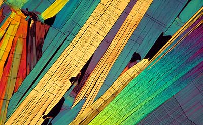 50 kb JPG microphoto of a benzoic acid crystal by Doug Craft