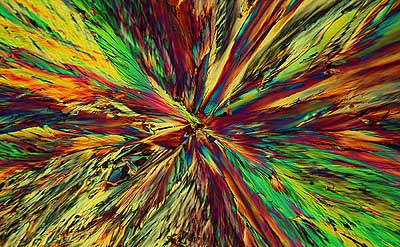 50 kb JPG microphoto of a benzoic acid crystal by Doug Craft