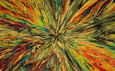 50 kb JPG microphoto of a benzoic acid crystal by Doug Craft