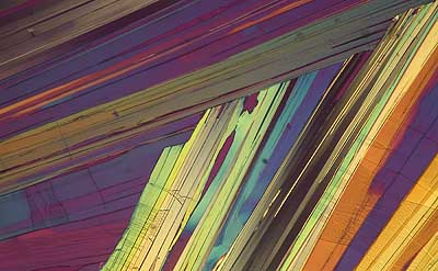 50 kb JPG microphoto of a benzoic acid crystal by Doug Craft