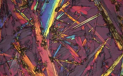 50 kb JPG microphoto of a precipitation crystal by Doug Craft