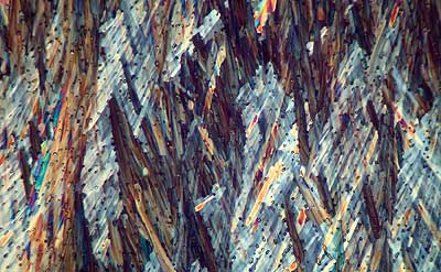 50 kb JPG microphoto of a KHP crystal by Doug Craft