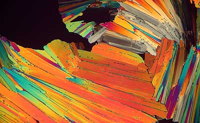 50 kb JPG microphoto of a KHP crystal by Doug Craft