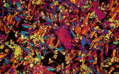 50 kb JPG microphoto of a KHP crystal by Doug Craft