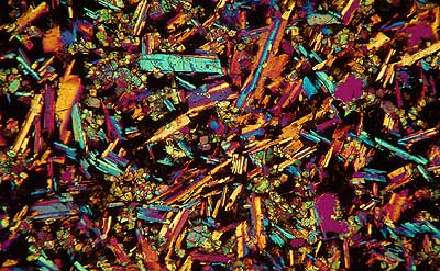 50 kb JPG microphoto of a KHP crystal by Doug Craft