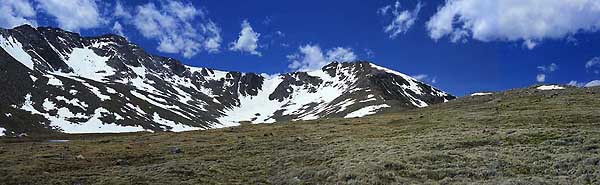 Panorama image of Mount Evans, Colorado by Doug Craft that links to panorama gallery thumbnails
