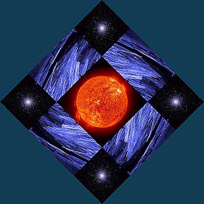 50 kb JPG image of mandala collages by Doug Craft