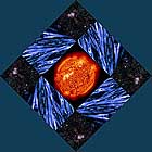 JPG thumbnail image of Golden Rectangle mandala by artist Doug Craft that links to 2006 Solar Mandala collages